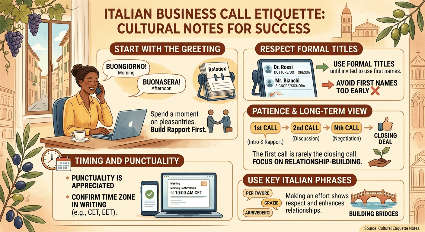 Italian Business Call Etiquette: A Few Cultural Notes