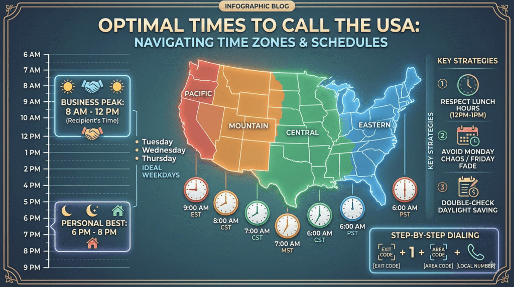 Best Time to Call the USA