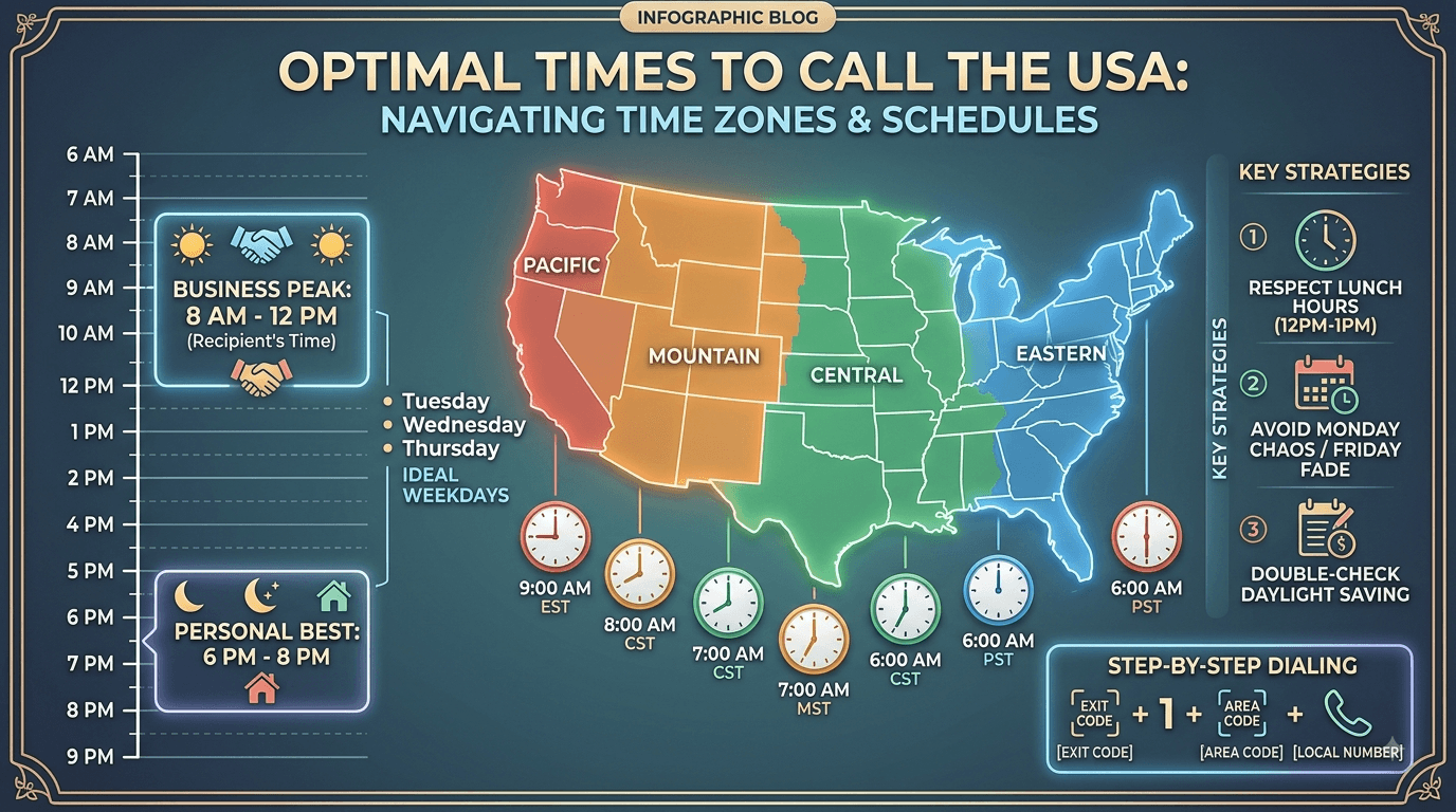 Best Time to Call the USA