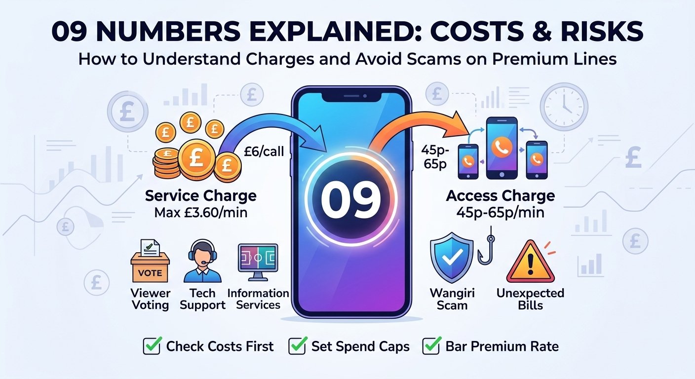 How much do 09 numbers cost?