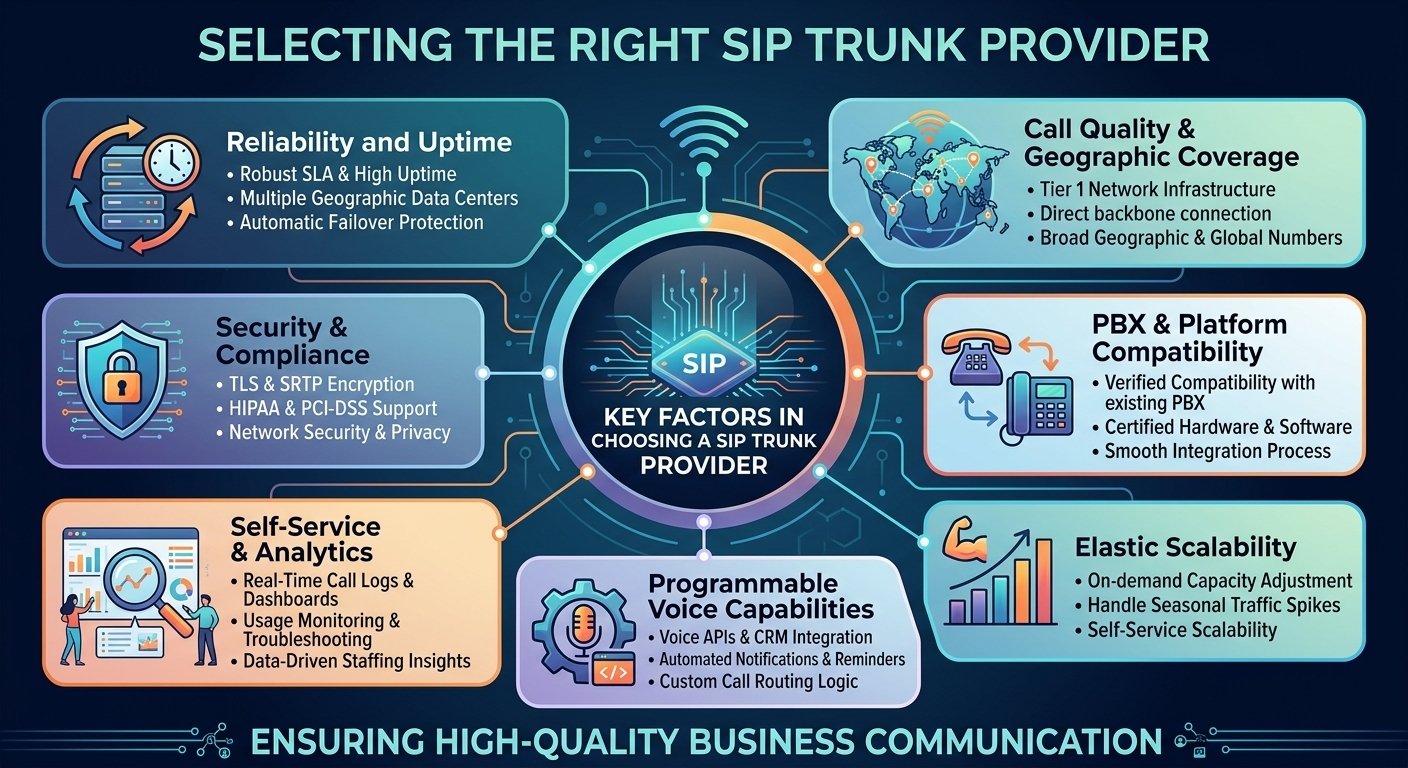 What to look for in a SIP trunk provider