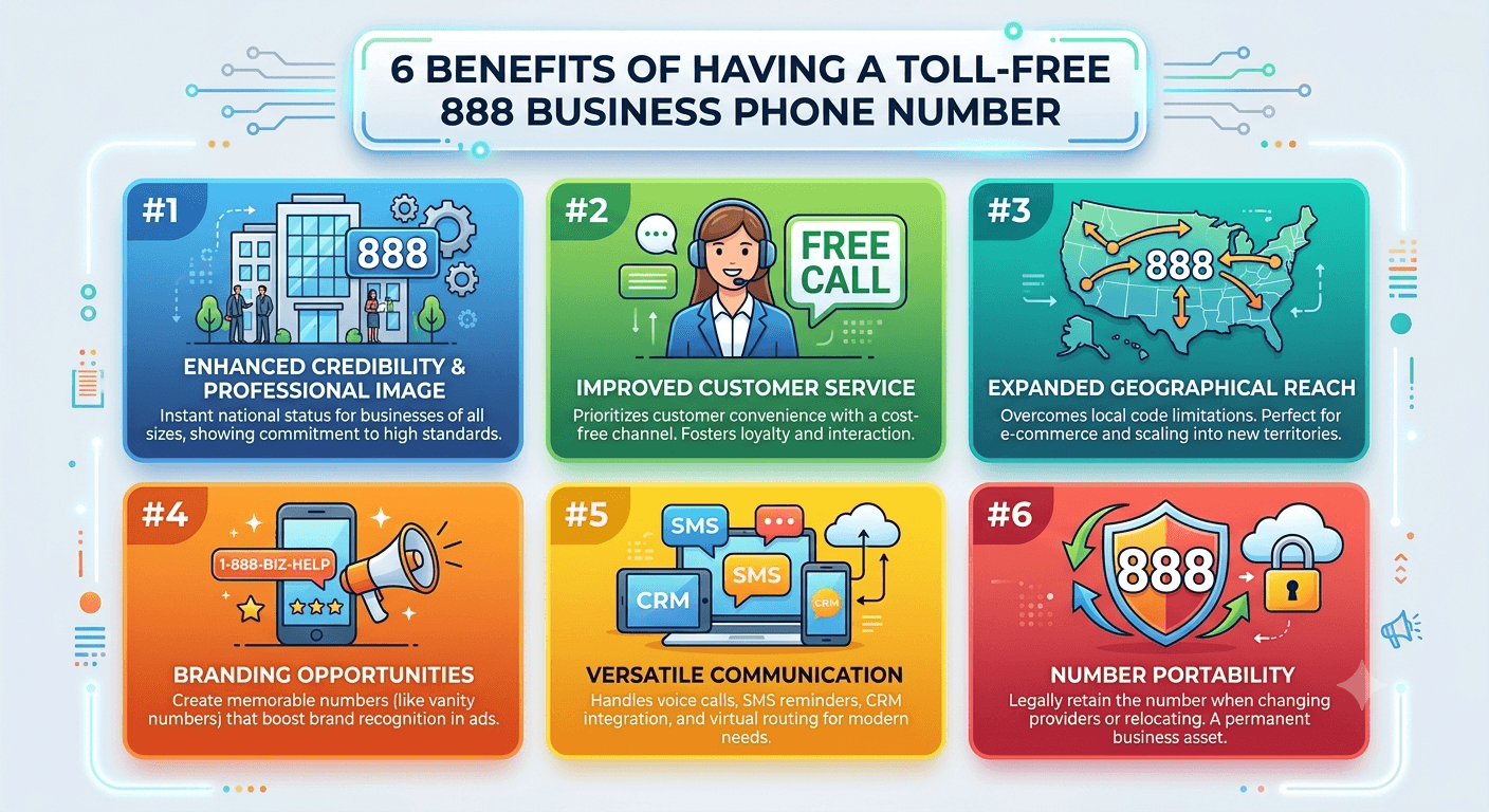 6 Benefits of Having a Toll-Free 888 Business Phone Number
