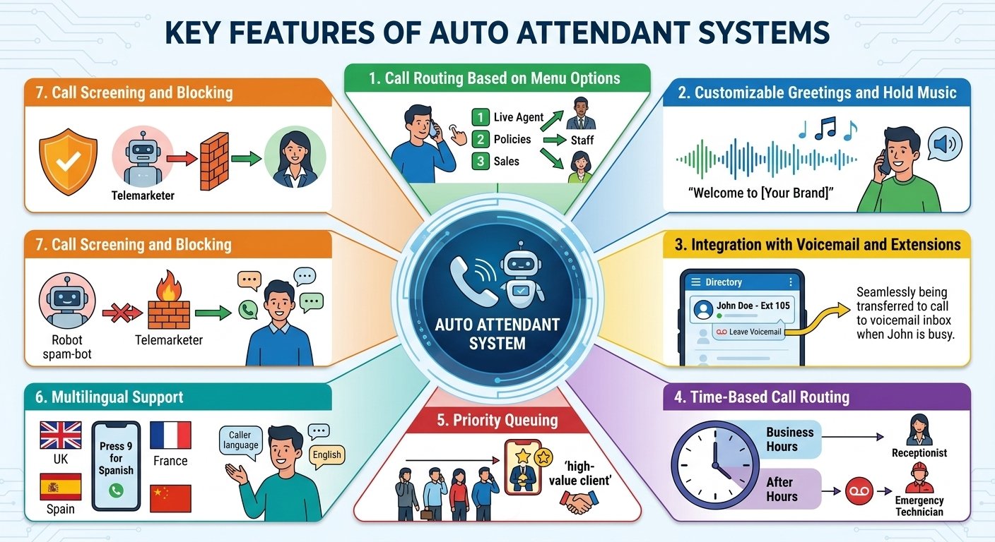 Key Features of Auto Attendant Systems