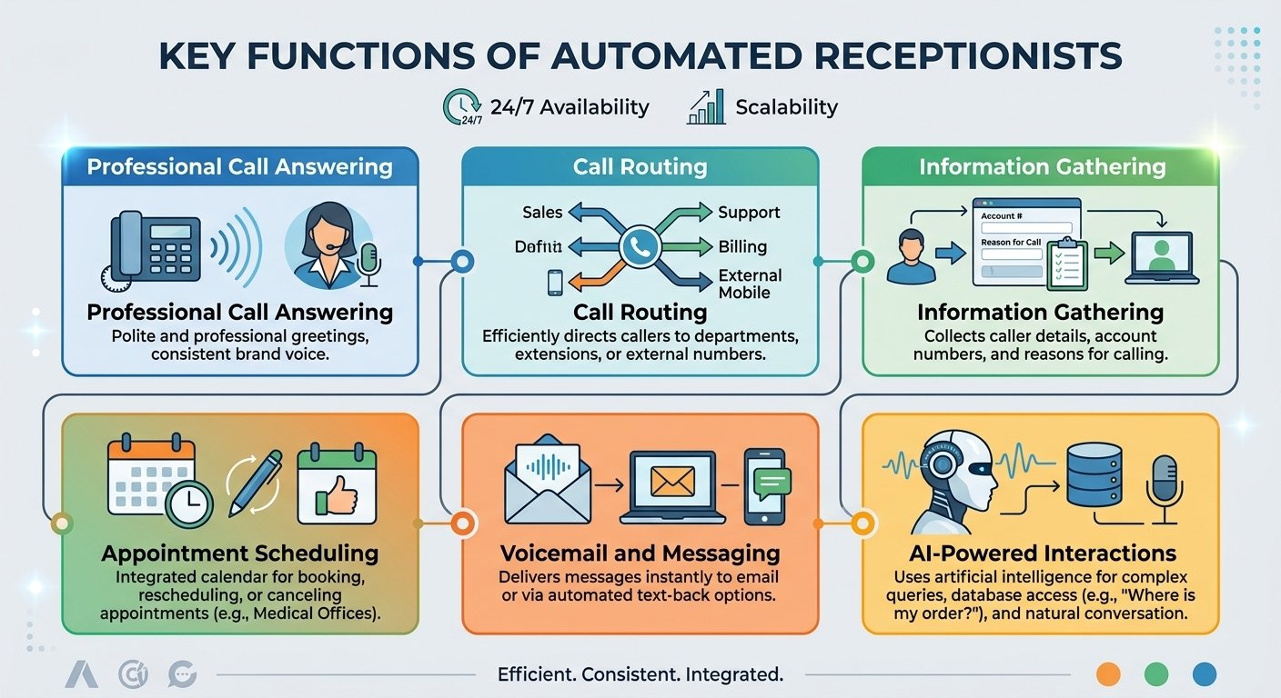 Key Functions of Automated Receptionists