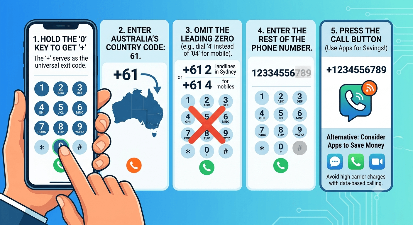 how to call australia from usa 