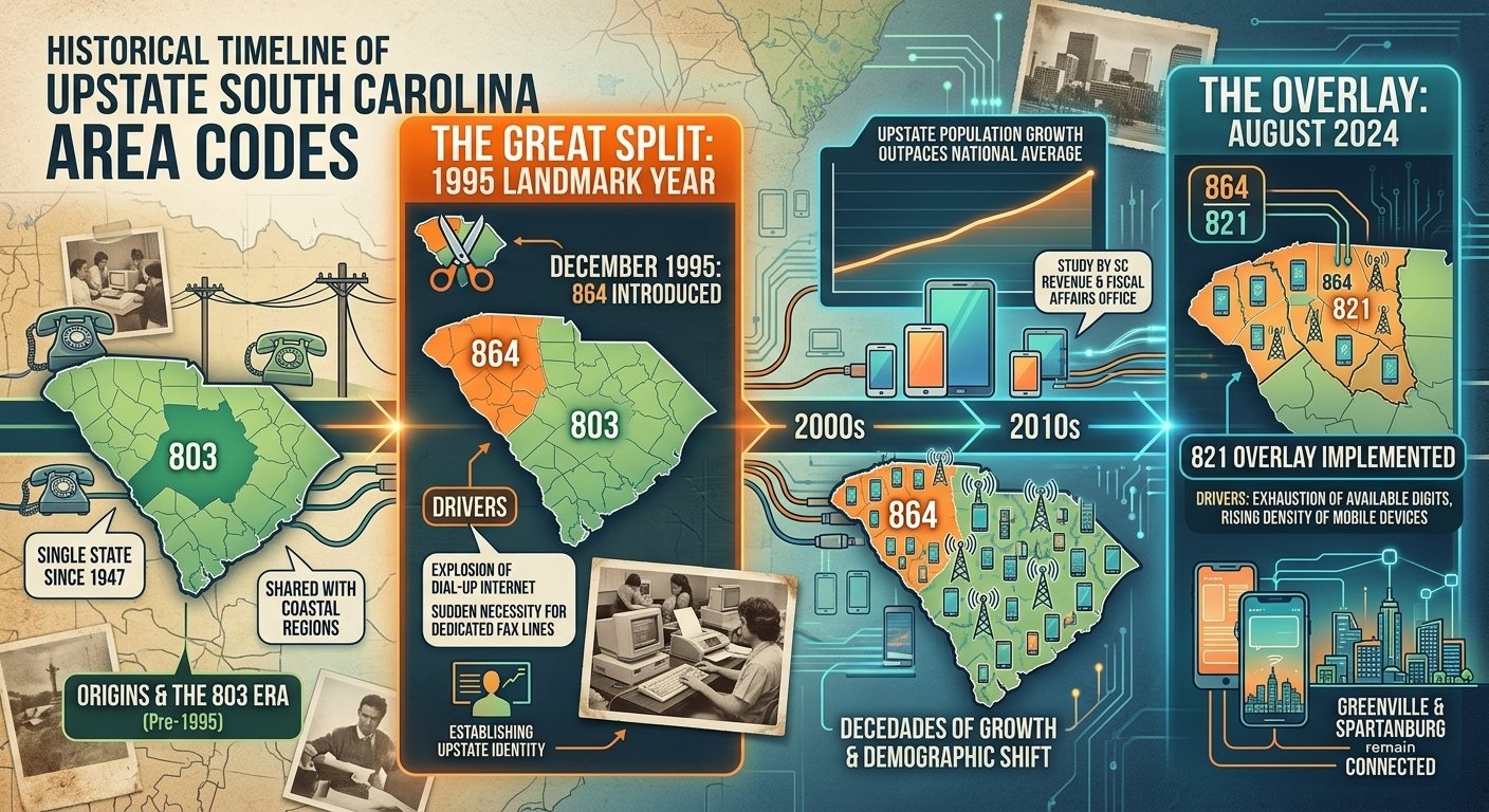 Historical Timeline of Upstate South Carolina Codes