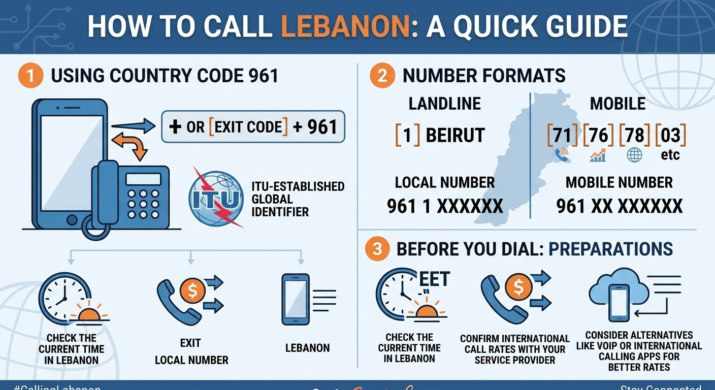 How to dial Lebanon?