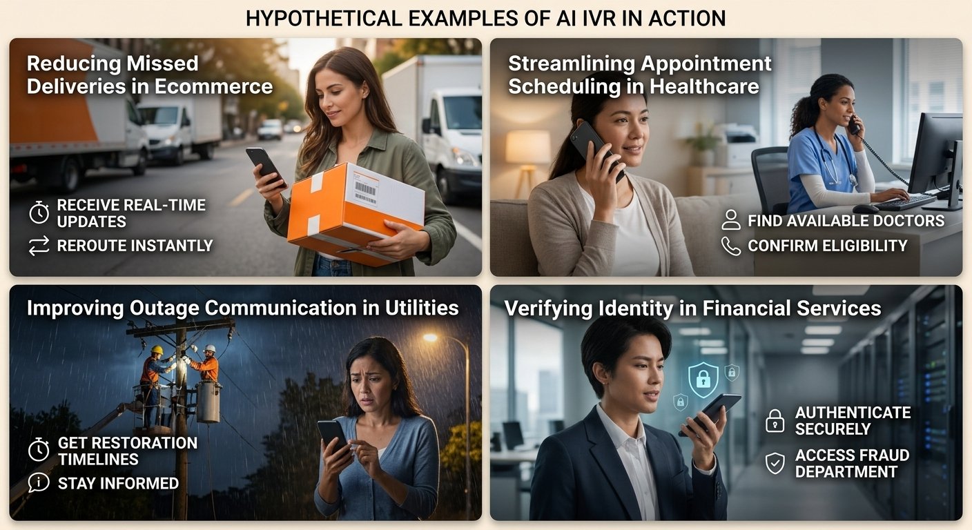 Hypothetical Examples of AI IVR in Action