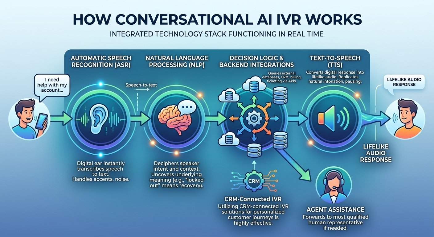 How Conversational AI IVR Works