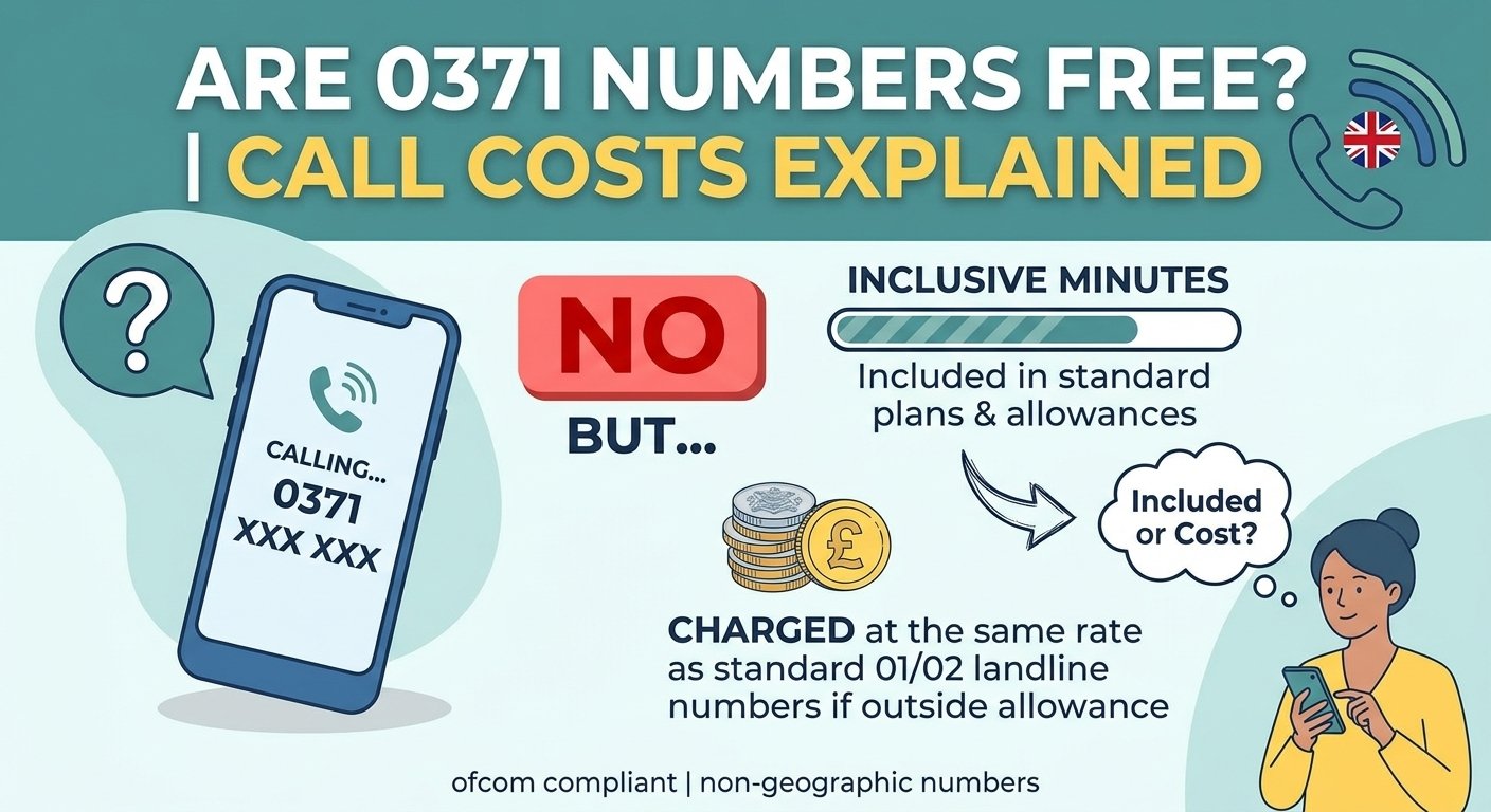 Are 0371 numbers free