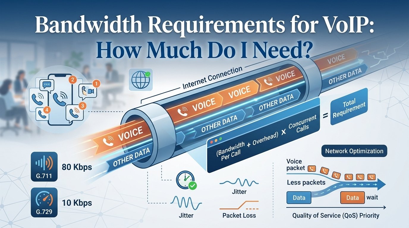 Bandwidth Requirements for VoIP
