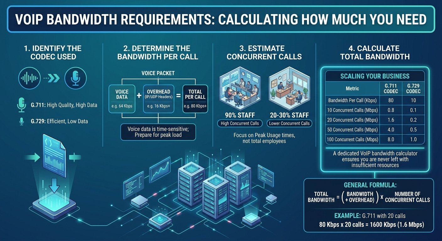 VoIP Bandwidth Requirements: Calculating How Much You Need