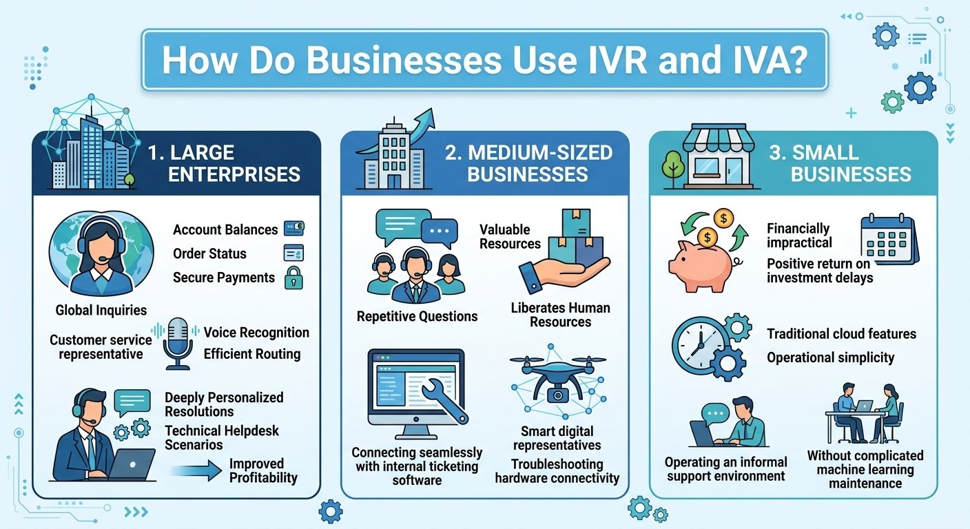How Do Businesses Use IVR and IVA?
