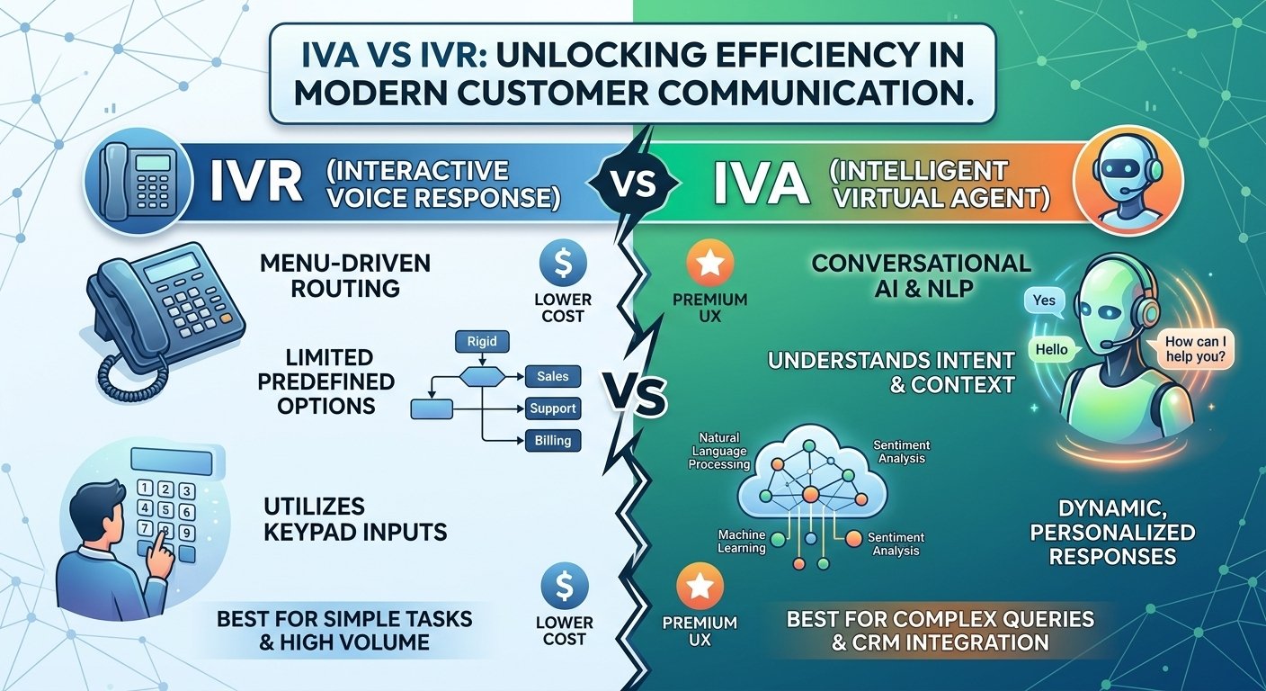 Differences between IVR and IVA