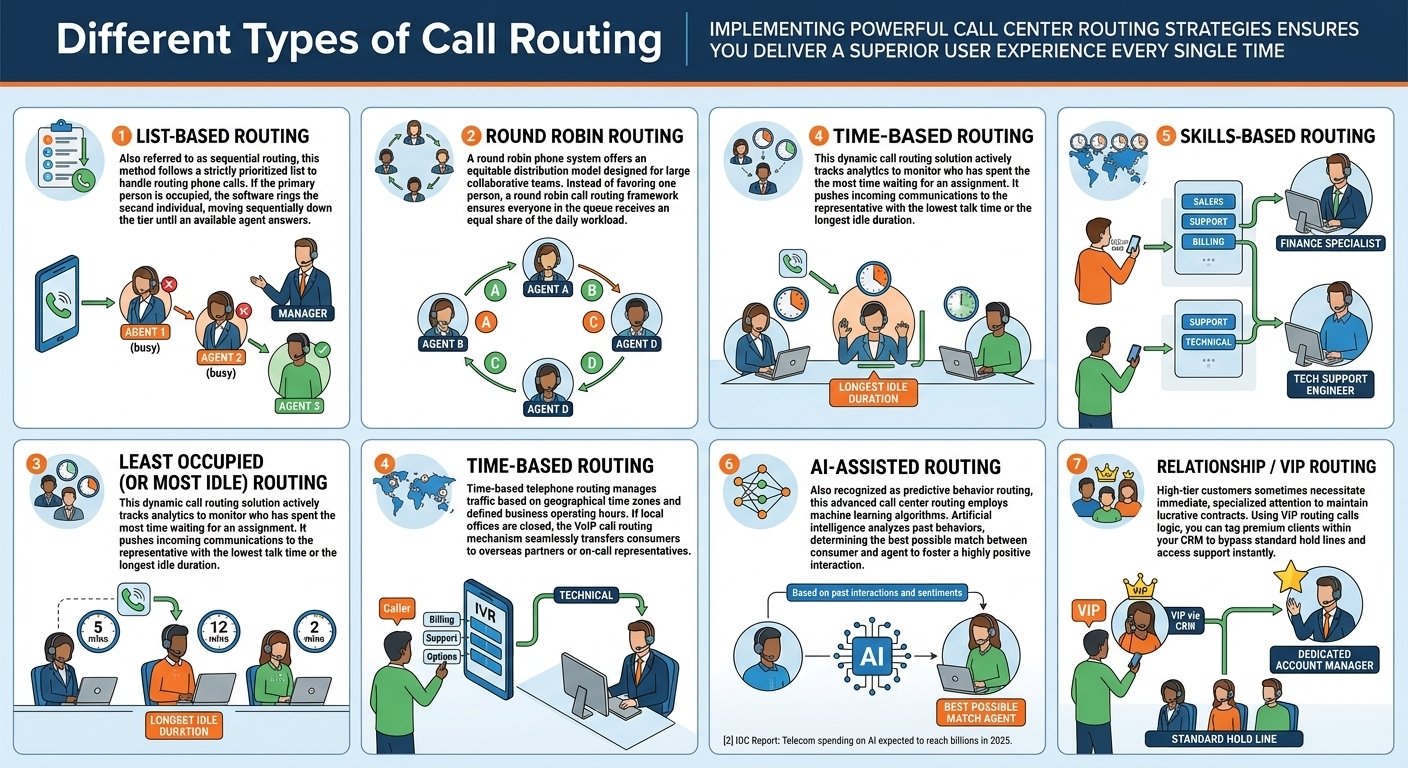 Different Types of Call Routing