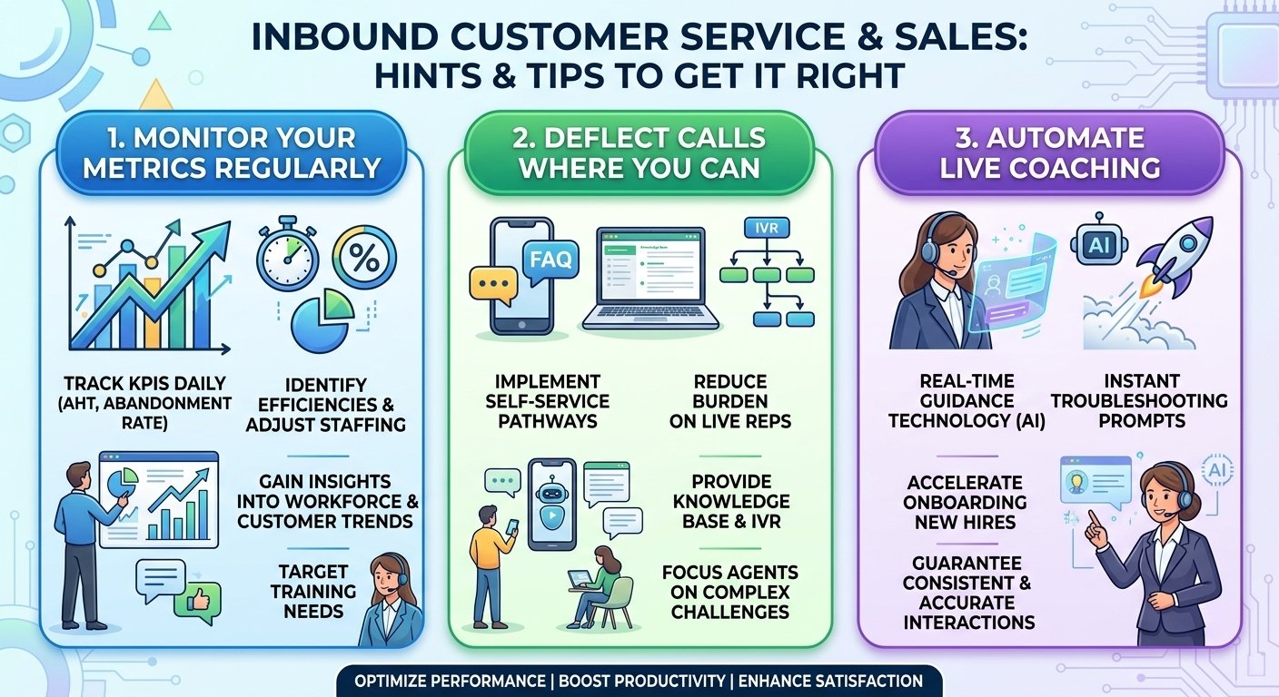 Inbound customer service and sales: Hints and tips to get it right