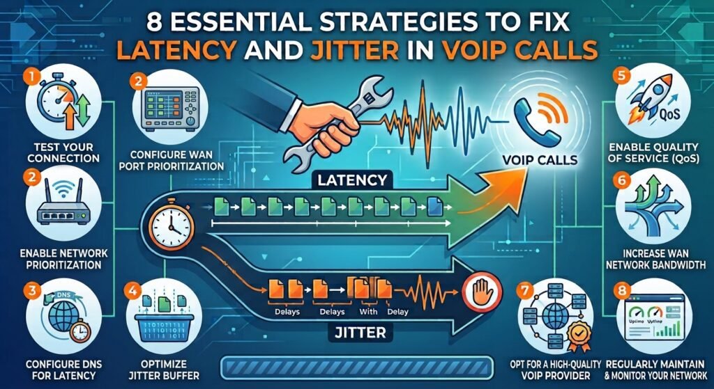 Latency and Jitter in VoIP Calls