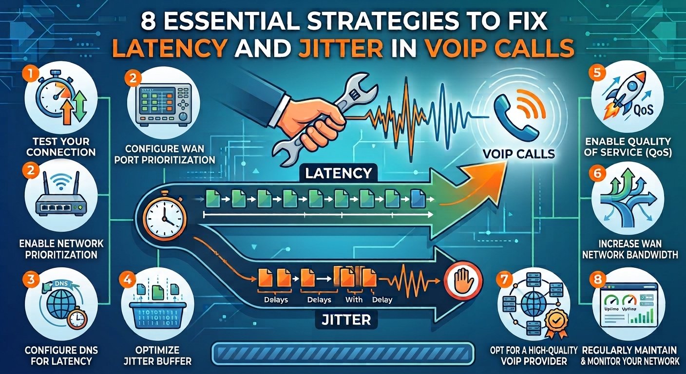Latency and Jitter in VoIP Calls