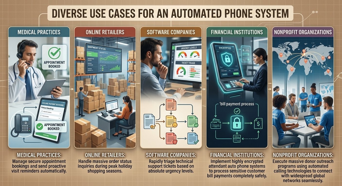 Use Cases for an Automated Phone System