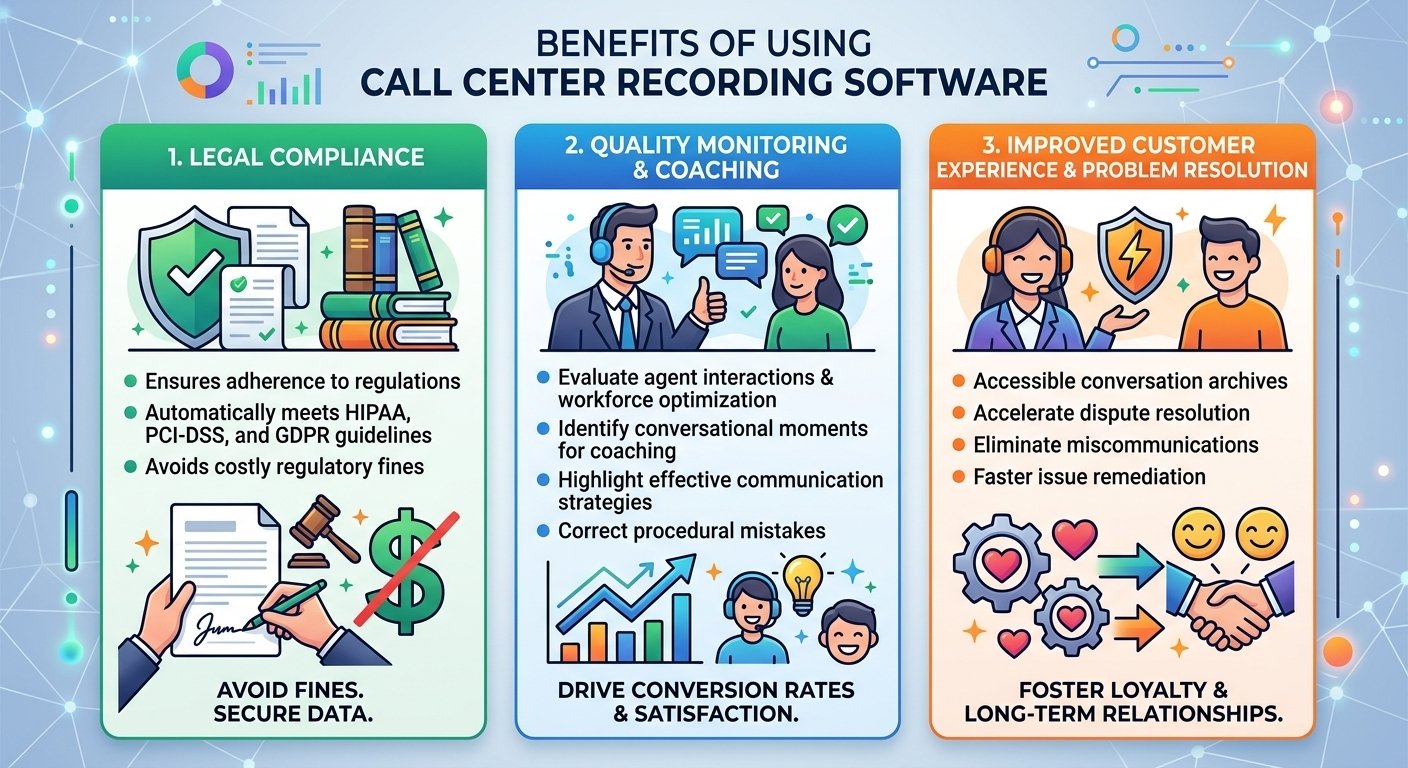 Benefits of Using Call Center Recording Software
