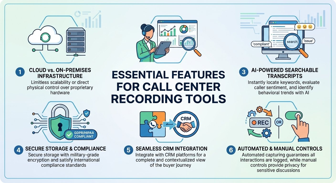What Features to Look for in Call Center Recording Tools