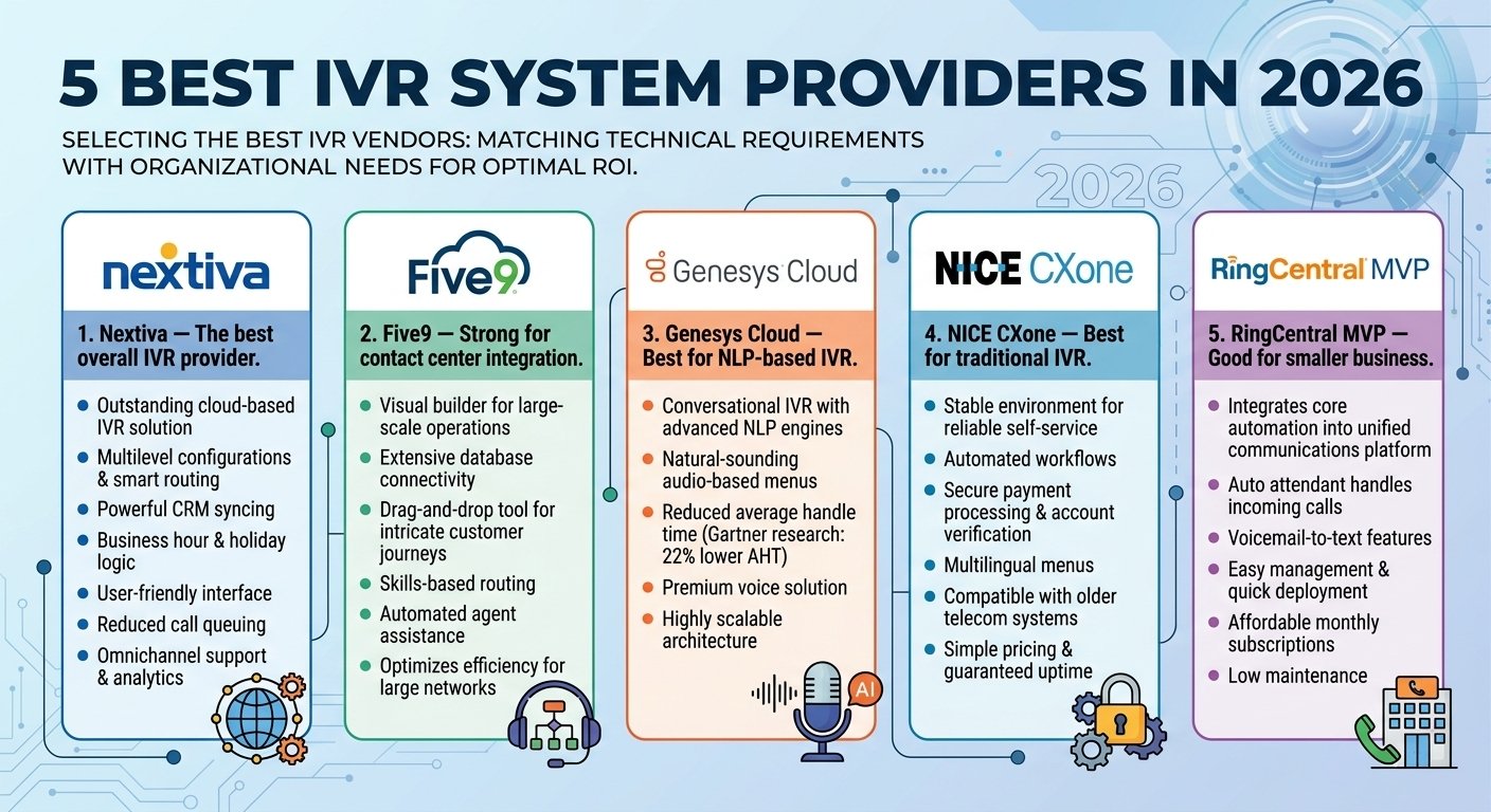 5 Best IVR System Providers in 2026