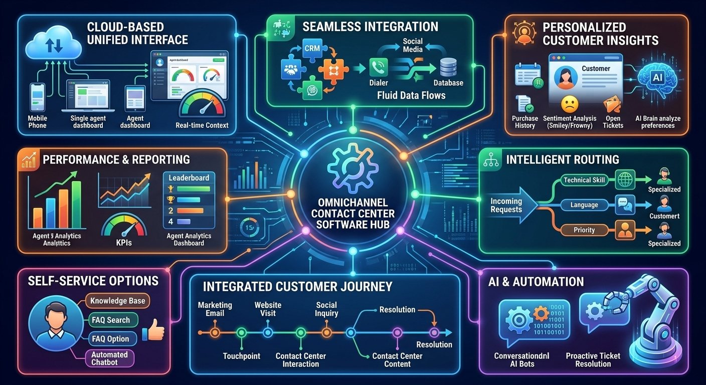 Key Features of Omnichannel Contact Center Software