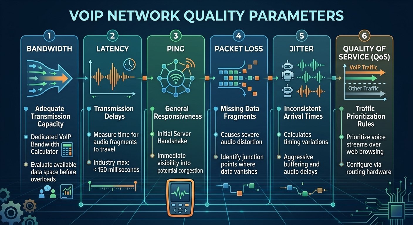 VoIP Network Quality Parameters