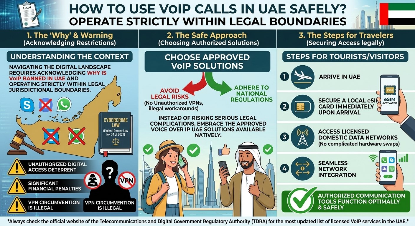 How To Use VoIP Calls In UAE Safely?