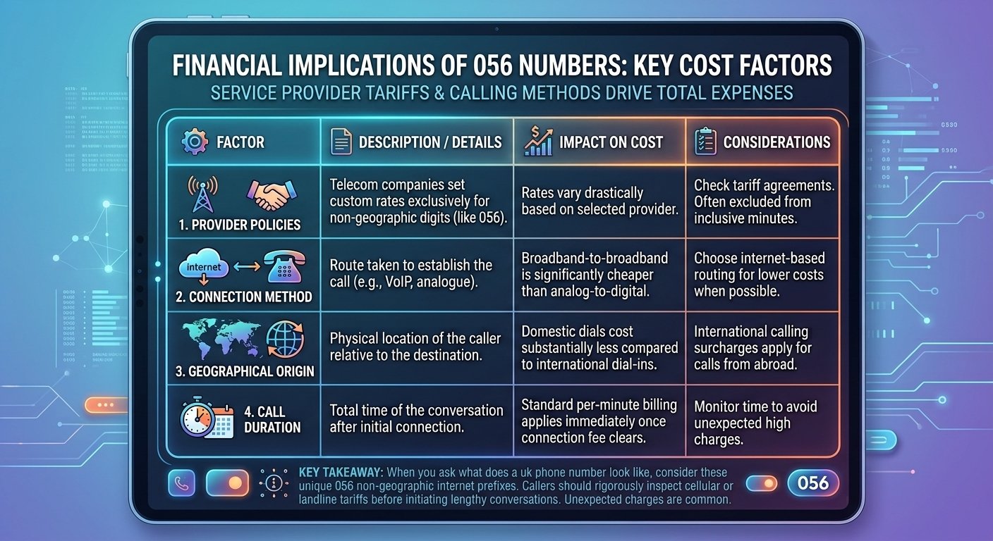 Cost for Calling 05 Number