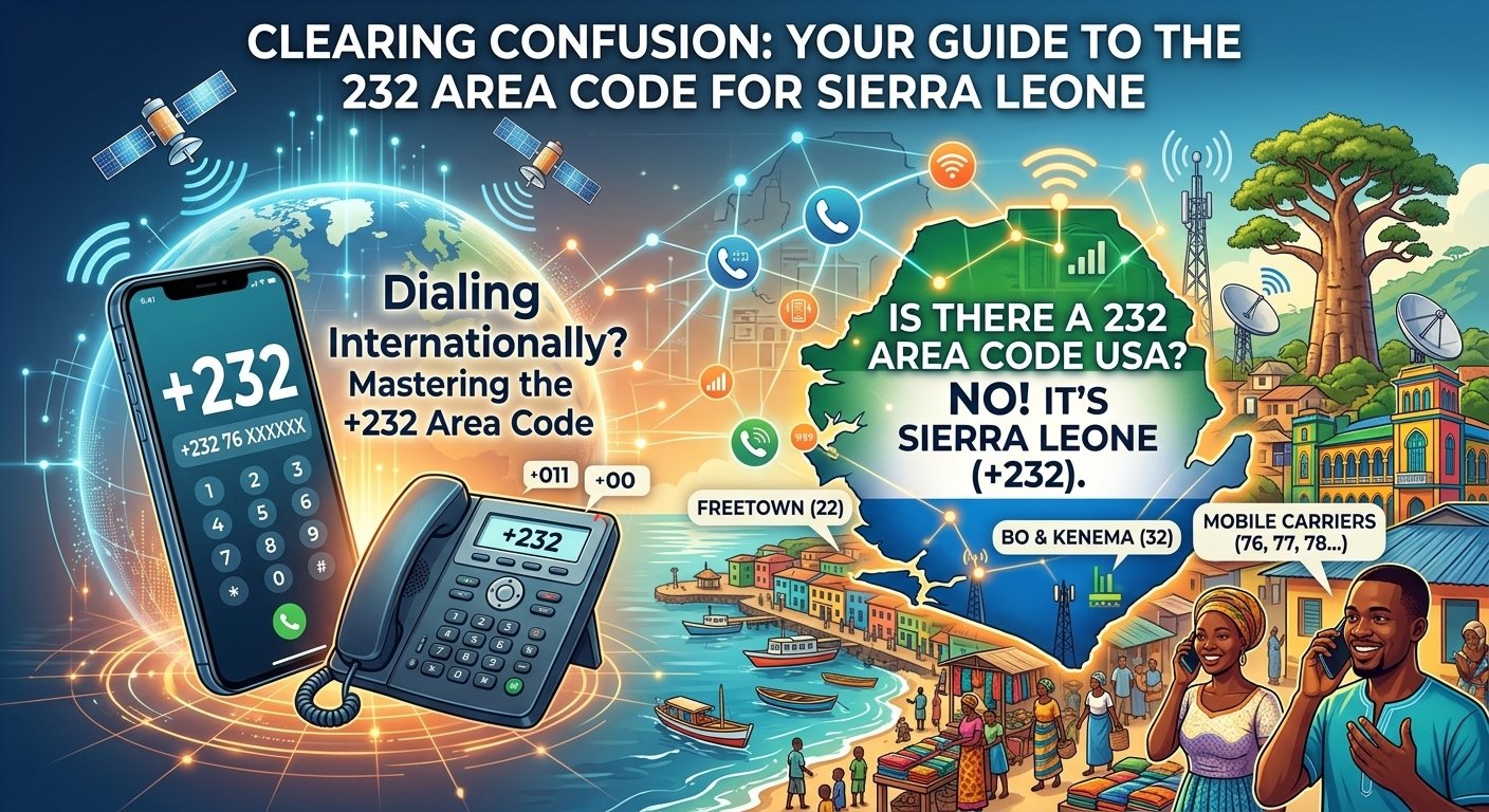 232 Area Code: Sierra Leone Country Code - VoIP Calling