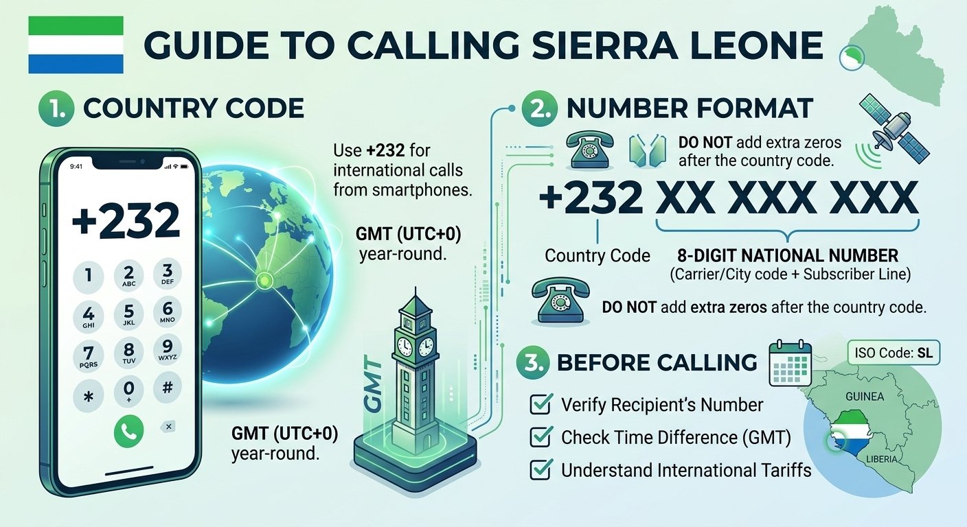 How to dial Sierra Leone