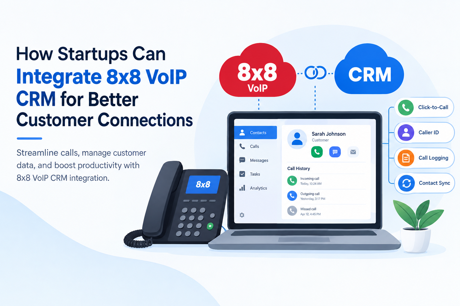 8x8 voip crm integration
