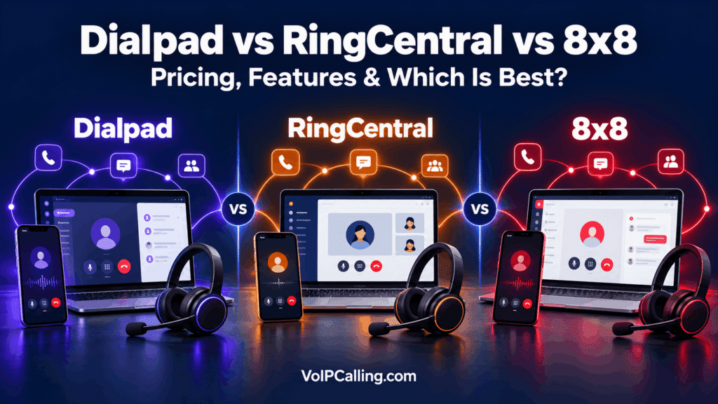 Dialpad vs RingCentral vs 8x8