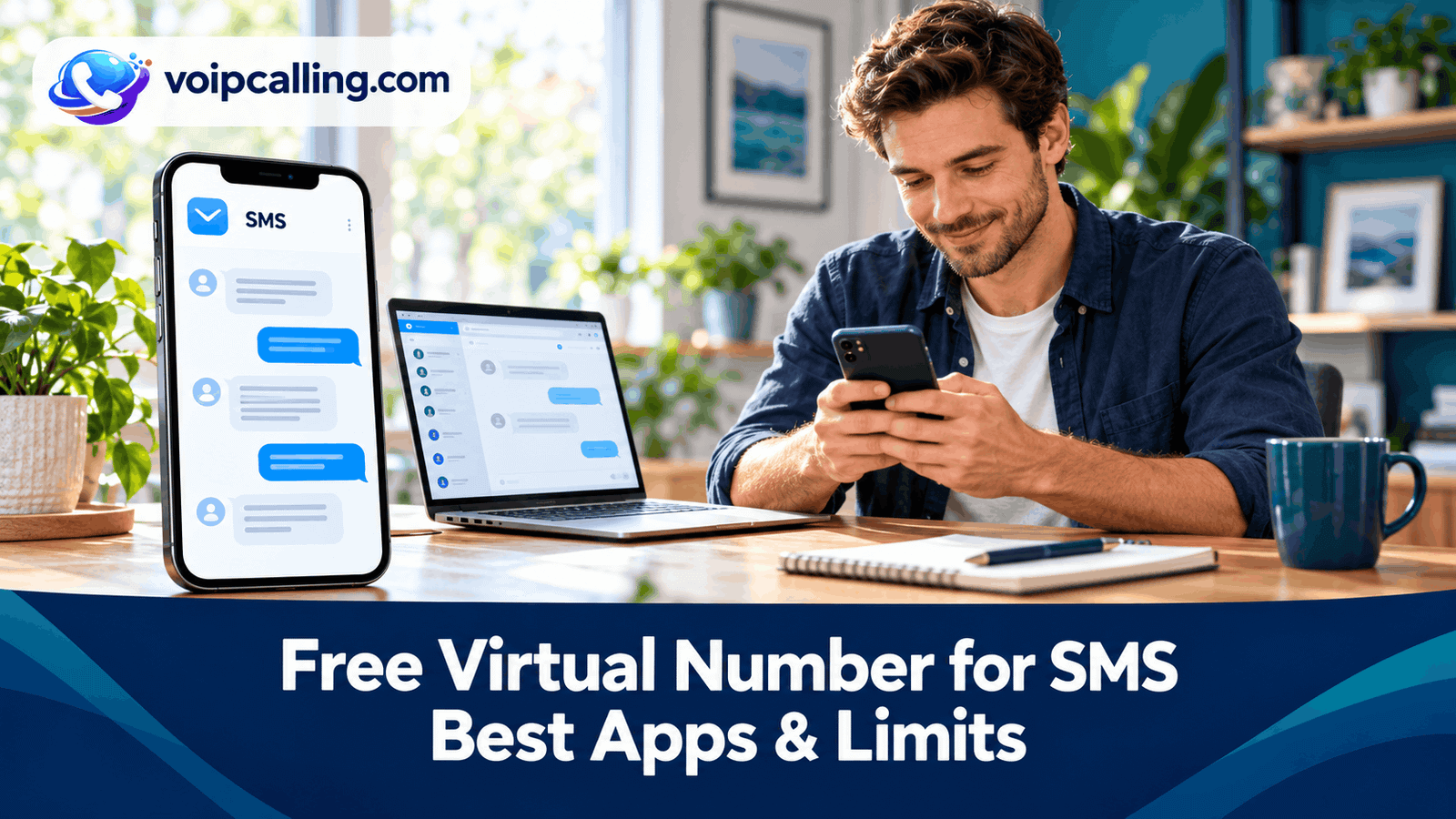 Free virtual SMS numbers_ apps & limits