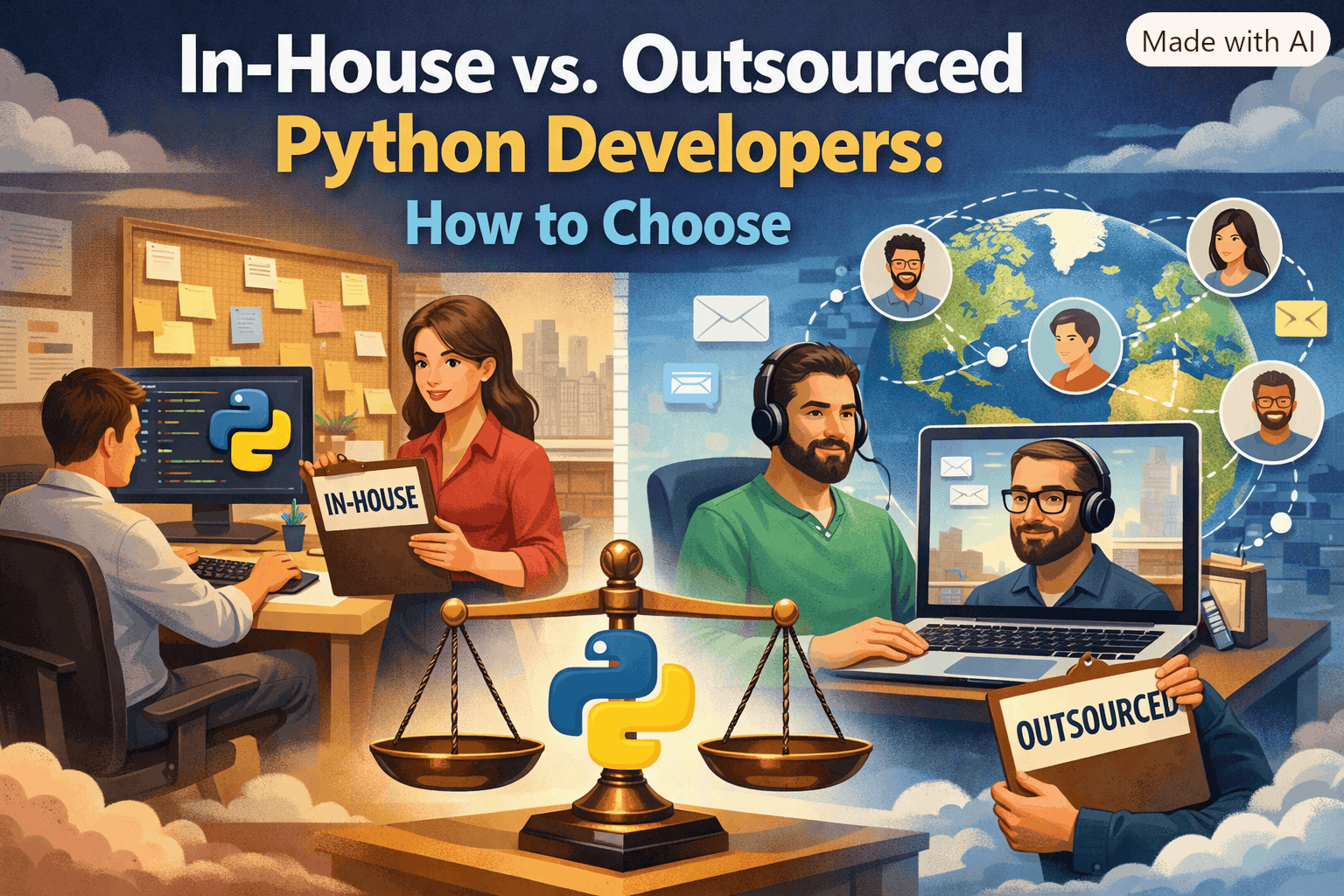 In-House vs. Outsourced Python Developers