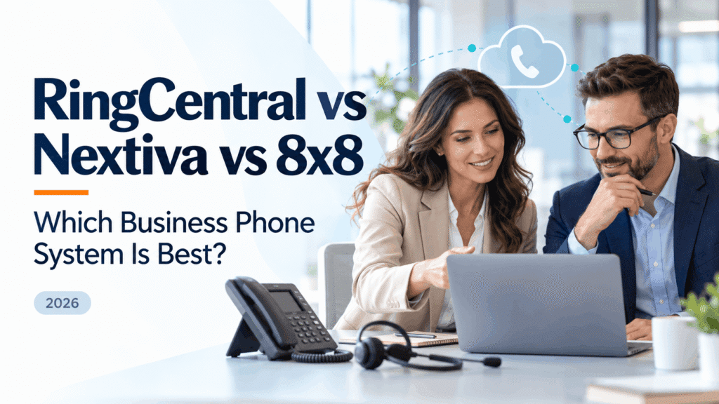 RingCentral, Nextiva, and 8x8 comparison