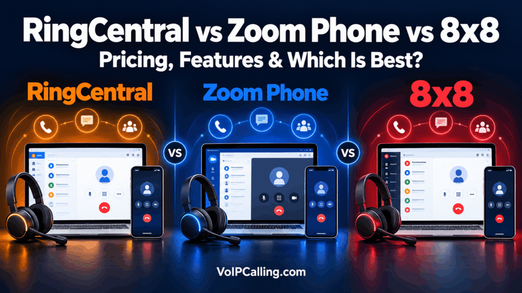 RingCentral vs Zoom Phone vs 8x8