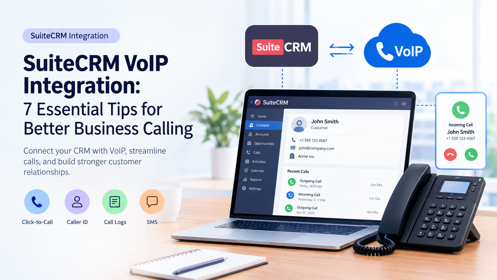 suitecrm voip integration
