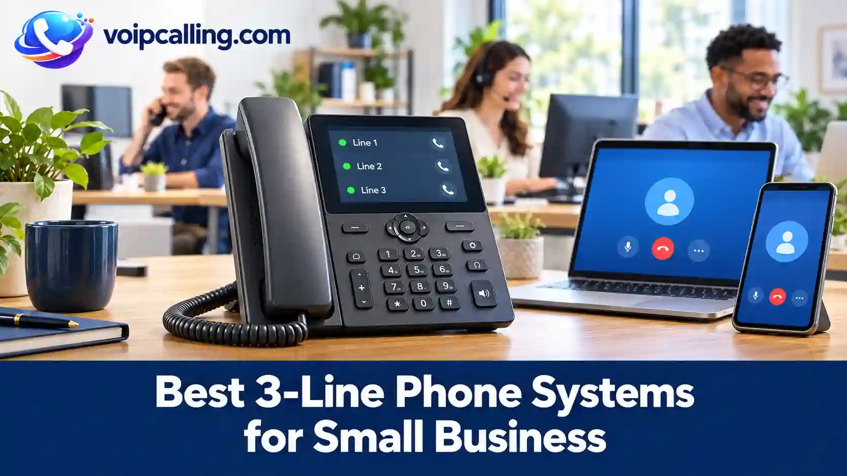 Best 3-Line Phone Systems for Small Business