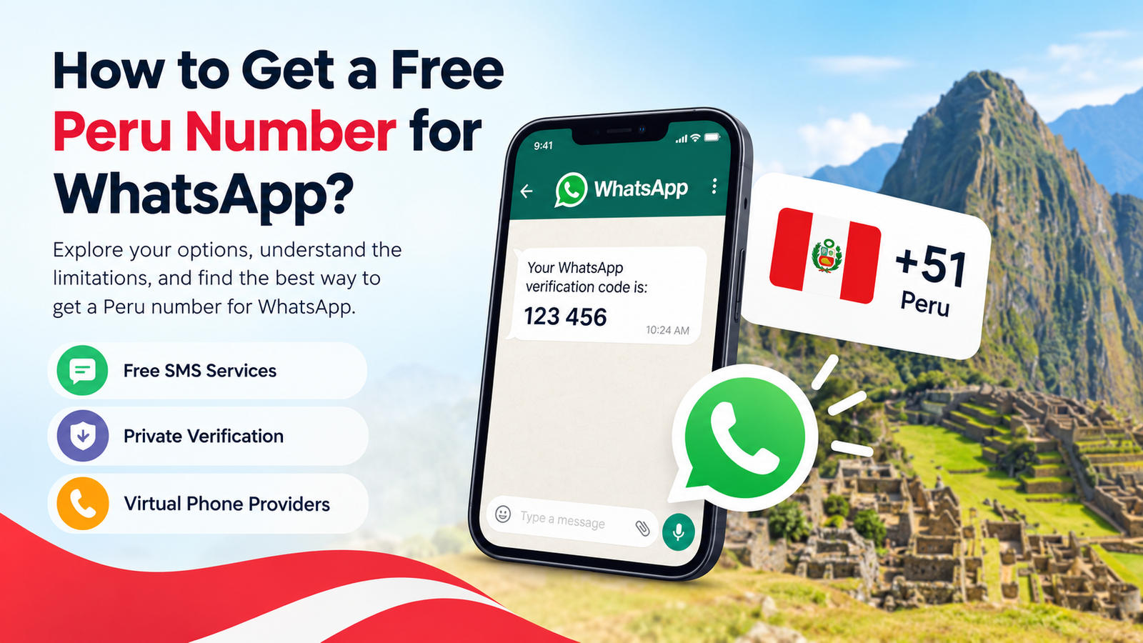 a Free Peru Number for WhatsApp