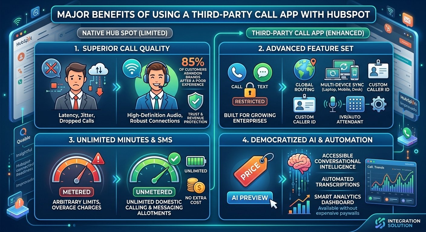 Benefits of Using a Third-Party Call App With HubSpot