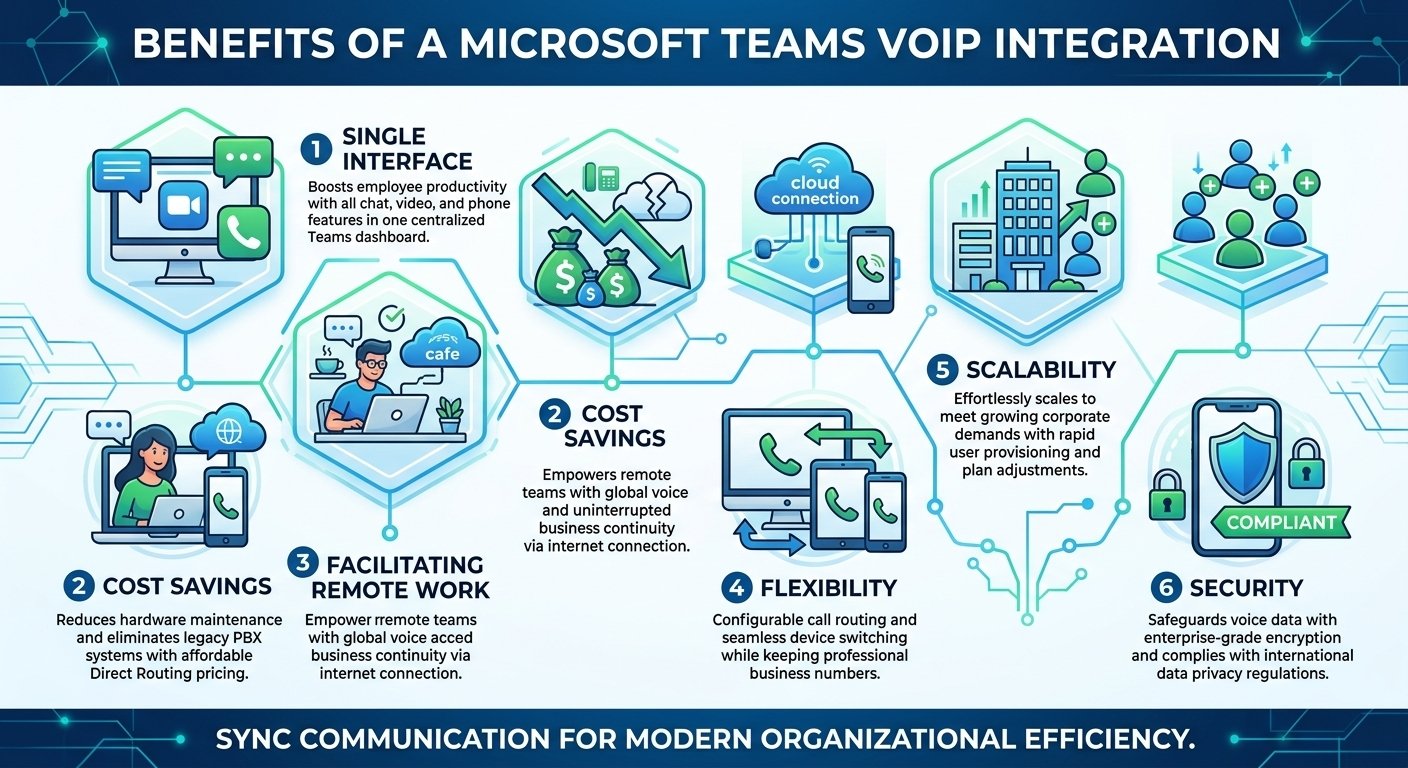 Benefits of a Microsoft Teams VoIP Integration