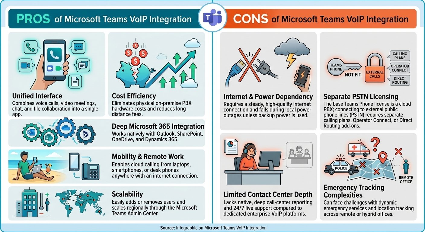microsoft teams voip integration