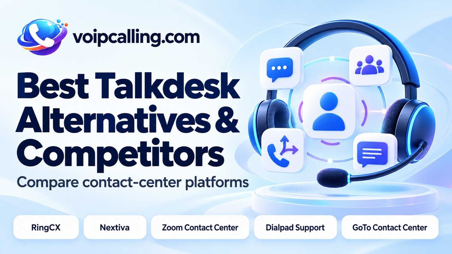 Best Talkdesk alternatives and competitors for contact-center platforms.
