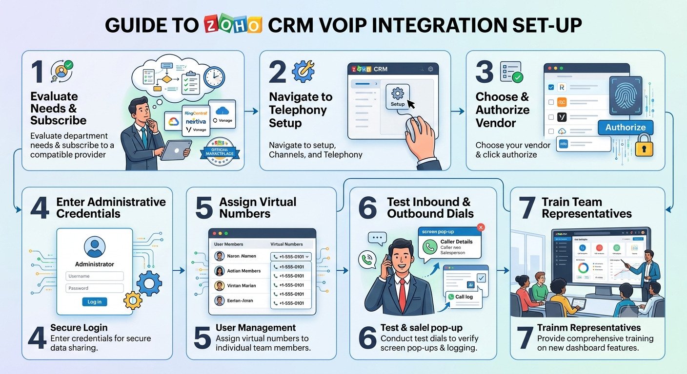 How to Set Up Zoho CRM VoIP Integration?